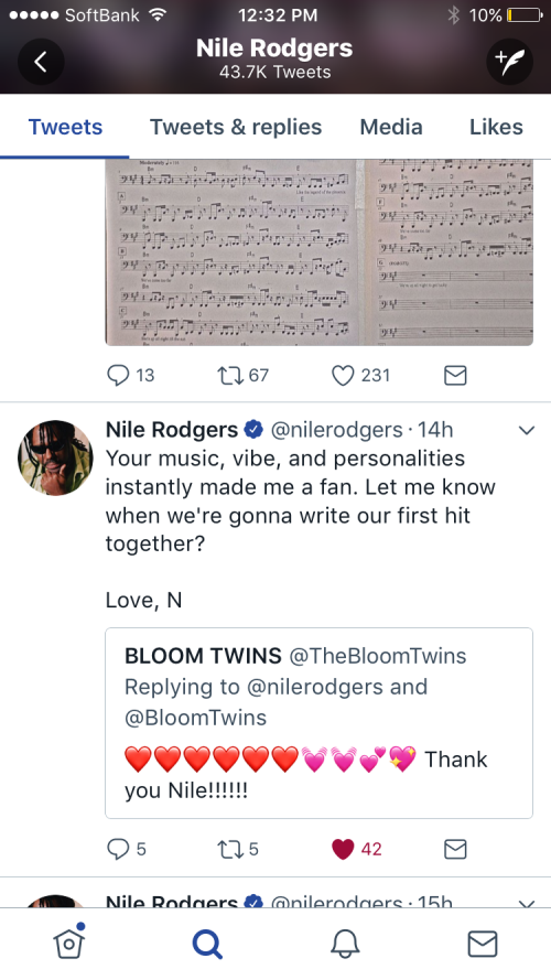 Nile Rodgers 2nd tweet
